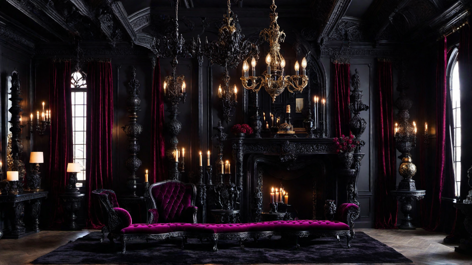 Dark Elegance: Setting the Tone for Goth Home Decor