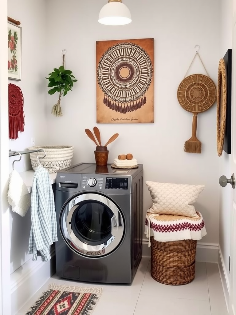 Boho Laundry Room Wall Art Inspiration