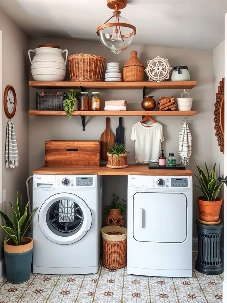 Boho Laundry Room Farmhouse Fusion