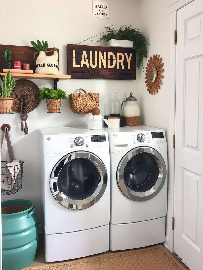 Boho Laundry Room Vintage Signage